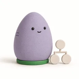 Figurine du robot Bénéficiaires effectifs, en argile mate, avec un arbre de propriété sculpté en céramique crème et un anneau vert.